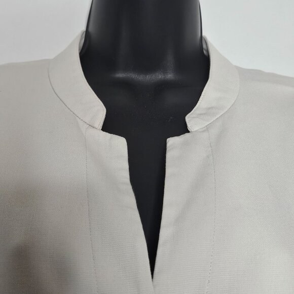 Eileen Fisher Blazer Womens Small Ivory Career Minimalist Lightweight - Picture 6 of 12